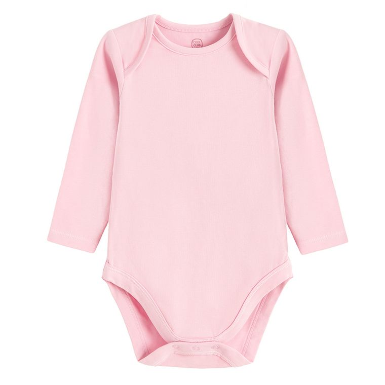 Cool Club, Body dziewczęce z długim rękawem, różowe, zestaw, 3 szt.