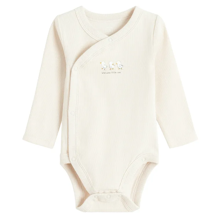 Cool Club, Body niemowlęce z długim rękawem, prążkowane, mix, zestaw, 2 szt.
