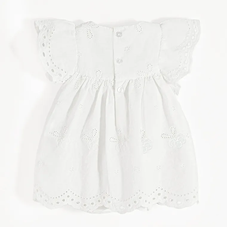 Cool Club, Body sukienka dziewczęce z krótkim rękawem, białe