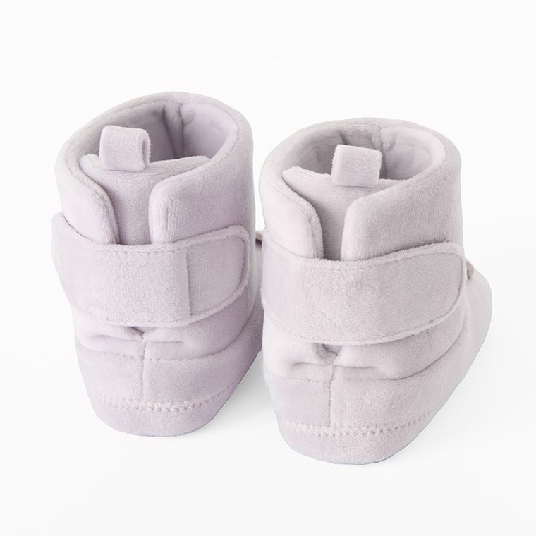 Cool Club, Buciki niechodki dziewczęce, welurowe, jasnofioletowe