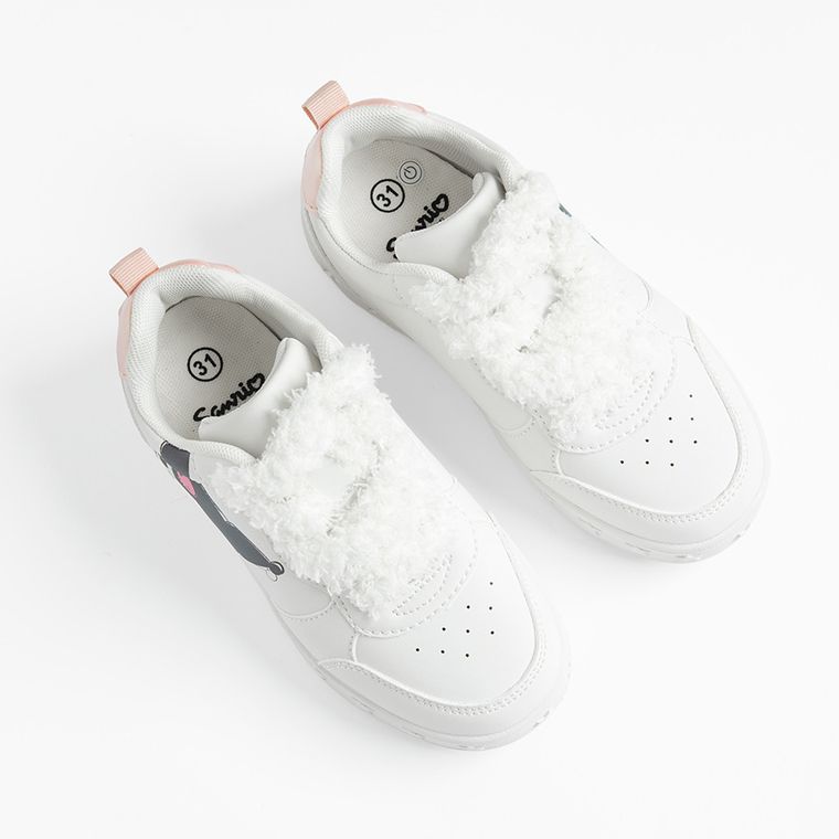 Cool Club, Buty sportowe dziewczęce, białe, świecąca podeszwa, Kuromi