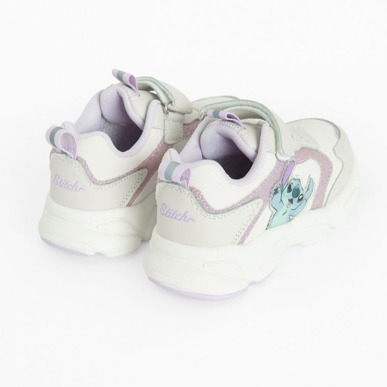 Cool Club, Buty sportowe dziewczęce, białe, świecąca podeszwa, Lilo i Stitch