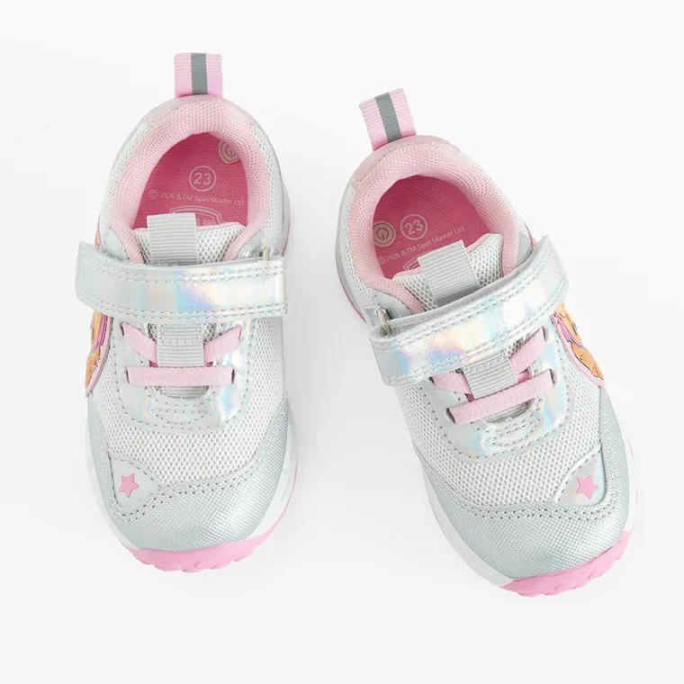 Cool Club, Buty sportowe dziewczęce, srebrne, świecąca podeszwa, Psi Patrol