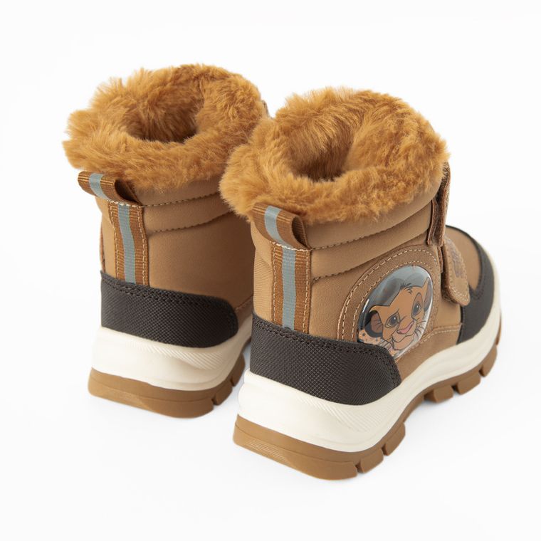 Cool Club, Buty zimowe chłopięce, brązowe, ocieplane, Król Lew