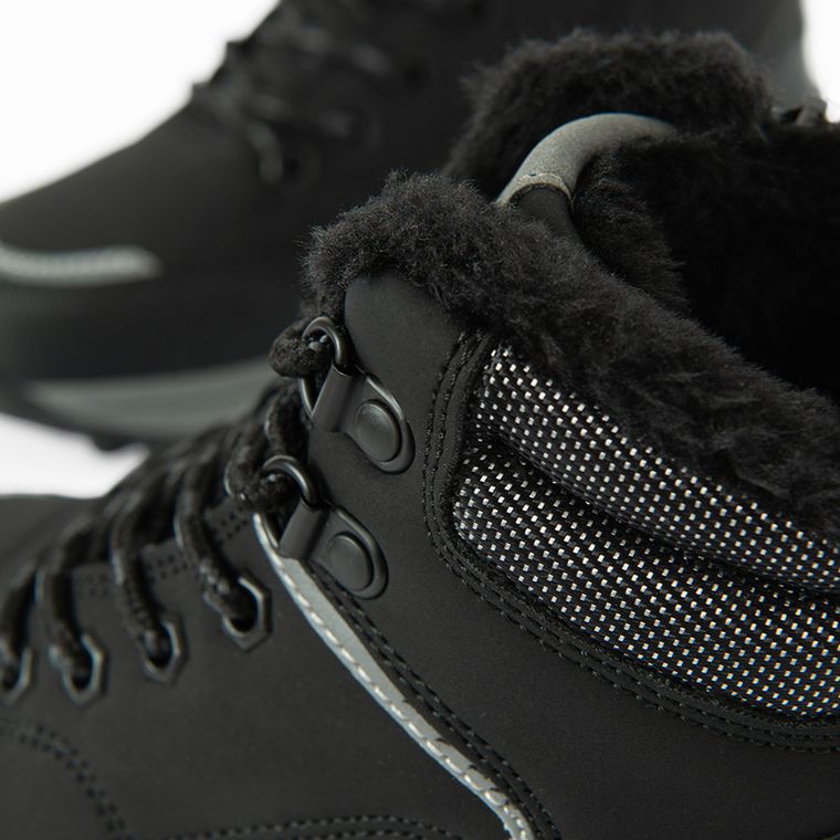 Cool Club, Buty zimowe chłopięce, czarne, ocieplane