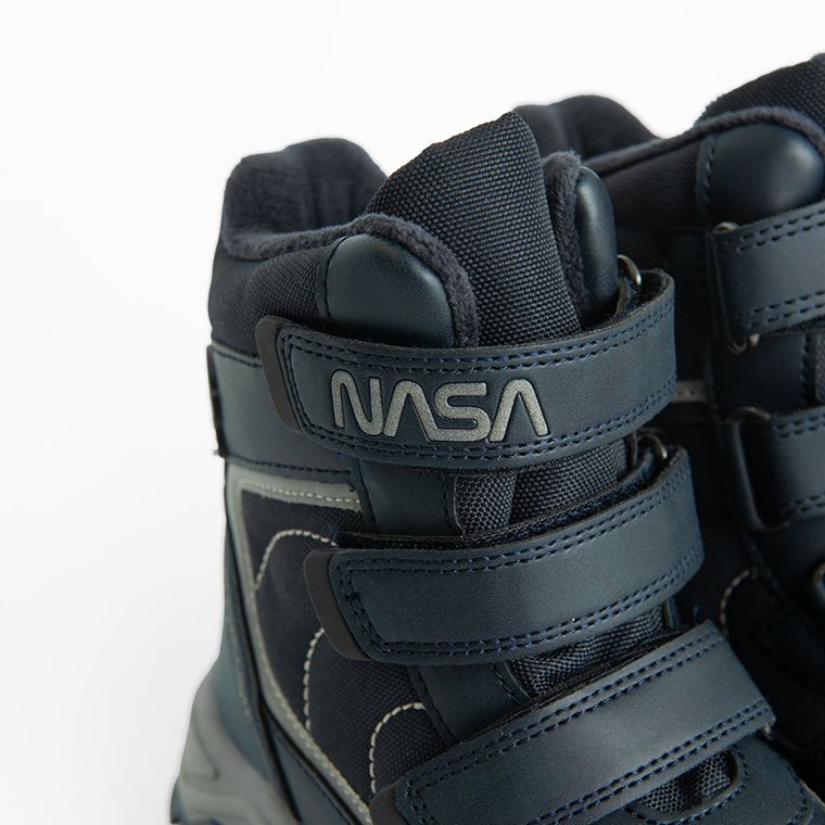 Cool Club, Buty zimowe chłopięce, ocieplane, niebieskie, NASA