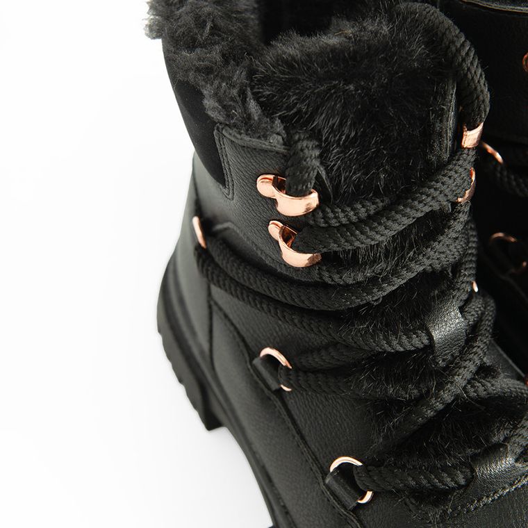 Cool Club, Buty zimowe dziewczęce, ocieplane, czarne