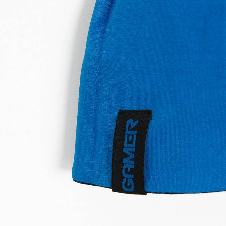 Cool Club, Czapka chłopięca, dwustronna, czarno-niebieska