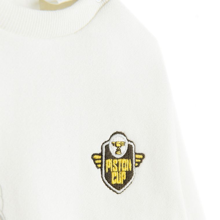 Cool Club, Dres chłopięcy, biało-niebieski, Auta