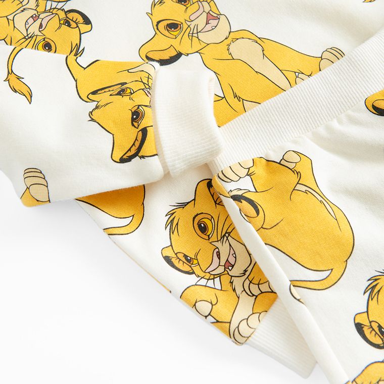 Cool Club, Dres chłopięcy, ecru, Król Lew