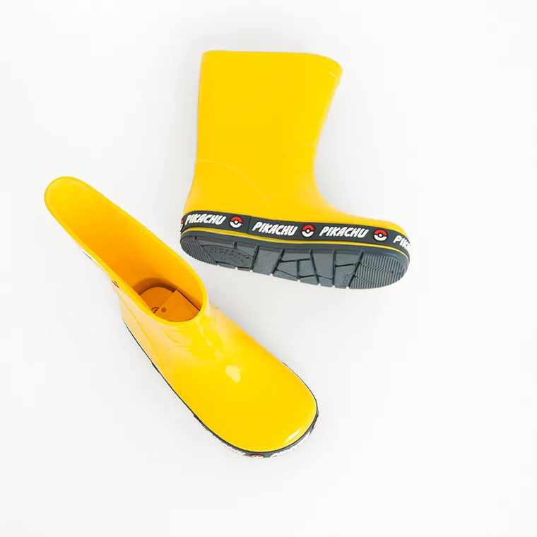 Cool Club, Kalosze chłopięce, żółte, podeszwa Barefoot, Pokemon