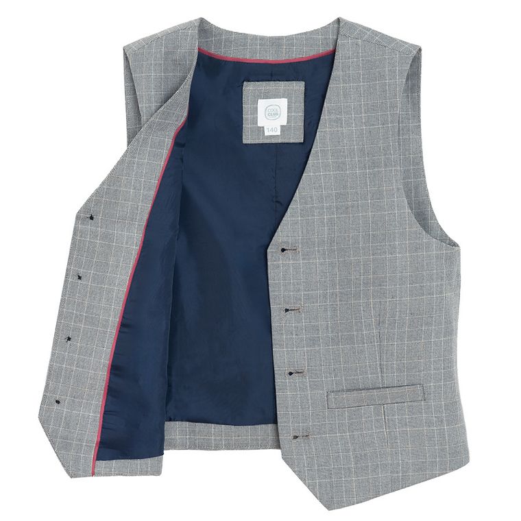 Cool Club, Kamizelka chłopięca, niebiesko-szara