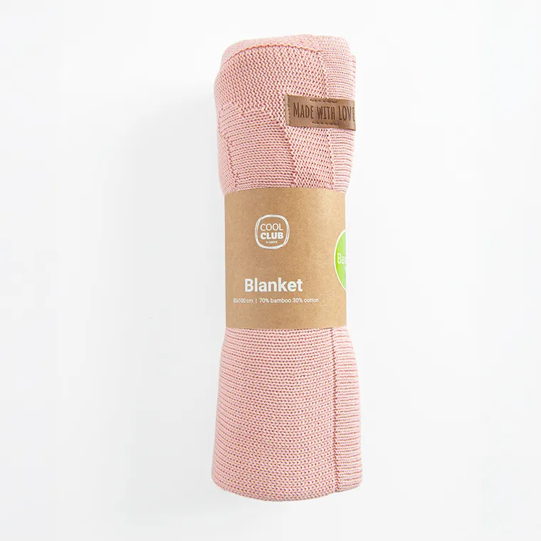 Cool Club, Koc dziewczęcy, bambusowy, 80-100cm, różowy