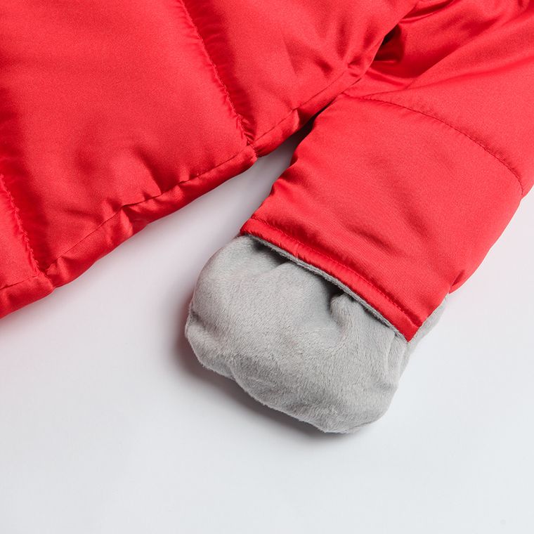 Cool Club, Kombinezon chłopięcy z kapturem, czerwony