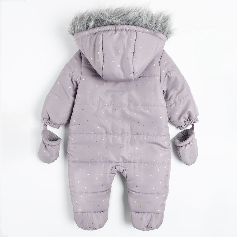 Cool Club, Kombinezon dziewczęcy z kapturem, jasnofioletowy