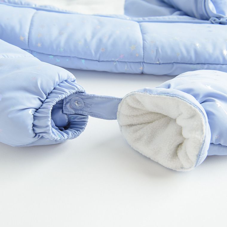 Cool Club, Kombinezon dziewczęcy z kapturem, ocieplany, niebieski