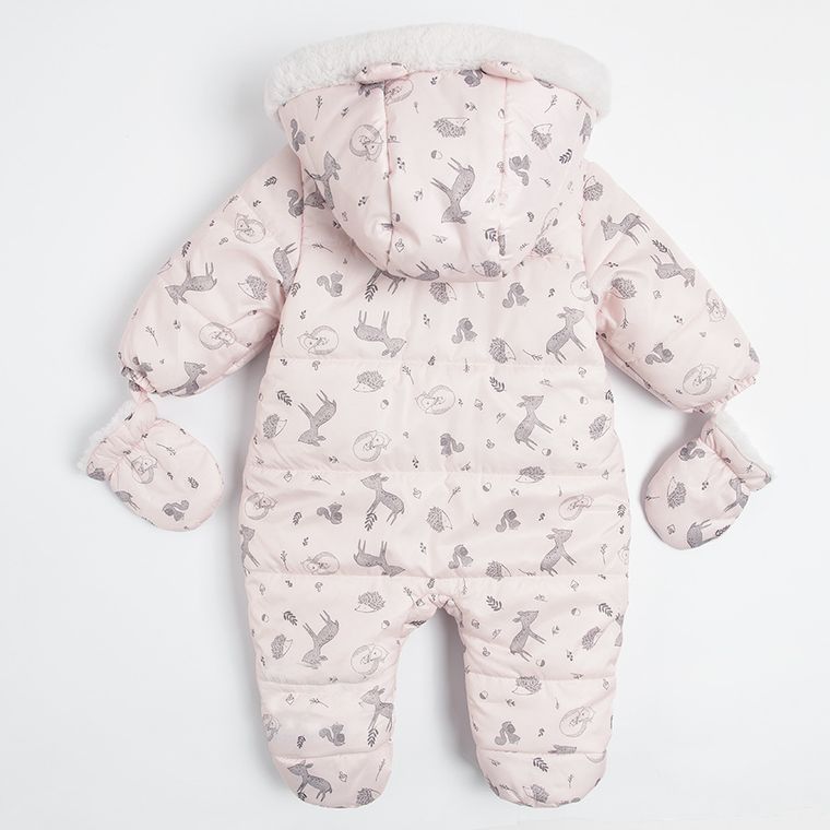 Cool Club, Kombinezon dziewczęcy z kapturem, różowy