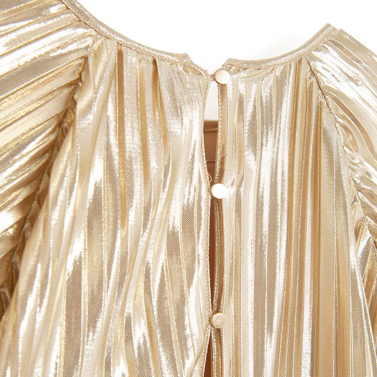 Cool Club, Kombinezon dziewczęcy z krótkim rękawem, złoty