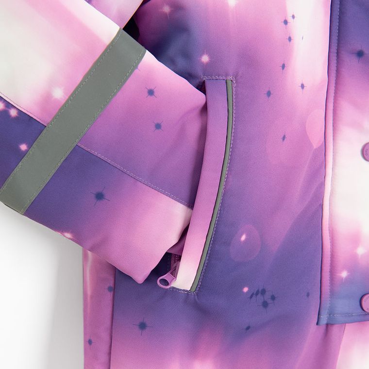 Cool Club, Kombinezon narciarski dziewczęcy z kapturem, ocieplany, mix