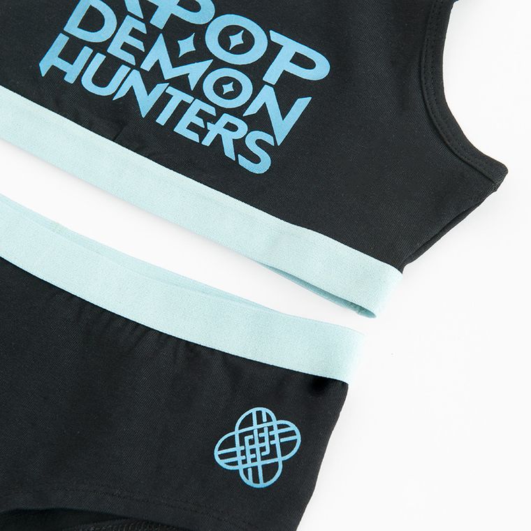 Cool Club, Komplet bielizny dziewczęcy, Top, Majtki, czarny, K-Pop Demon Hunters