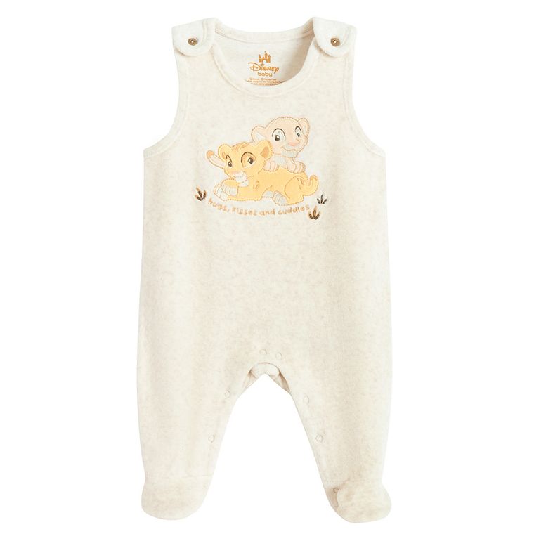 Cool Club, Komplet chłopięcy, Body z długim rękawem, Śpiochy, welurowe, mix, Król Lew