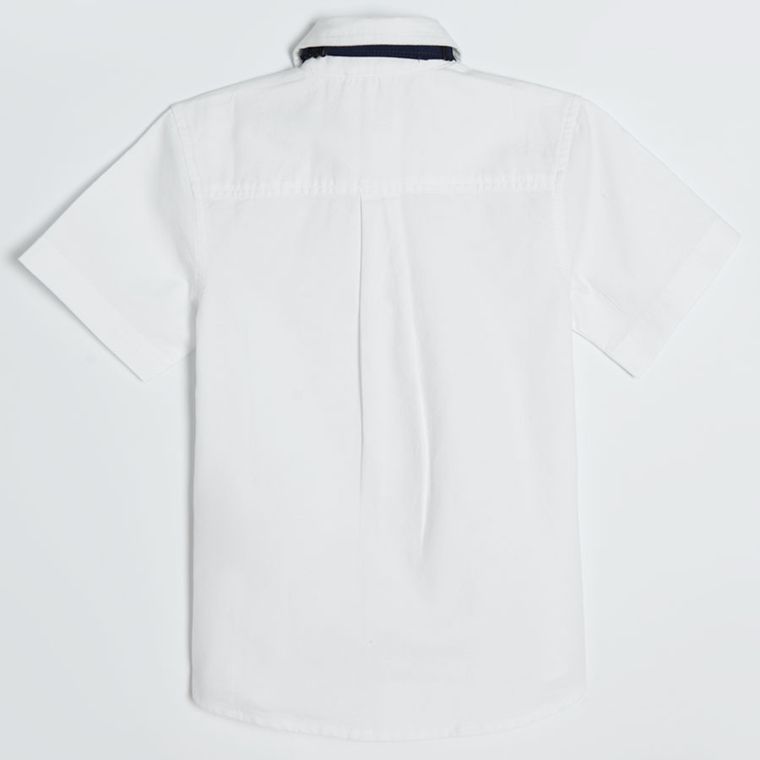 Cool Club, Komplet chłopięcy, Koszula z krótkim rękawem, Mucha, biało-granatowy