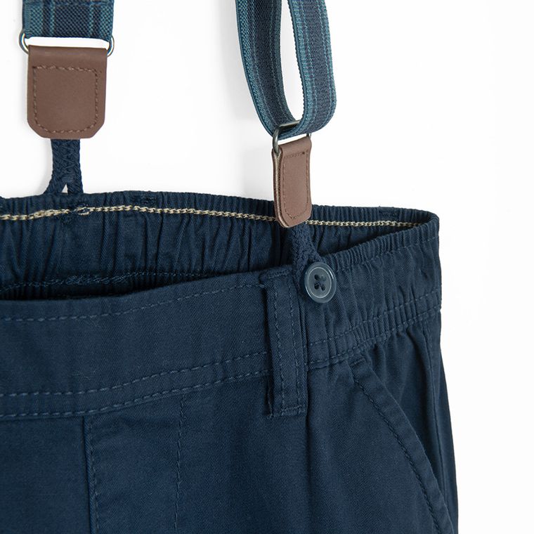 Cool Club, Komplet chłopięcy, Koszula z krótkim rękawem, Spodnie materiałowe, Szelki, mix