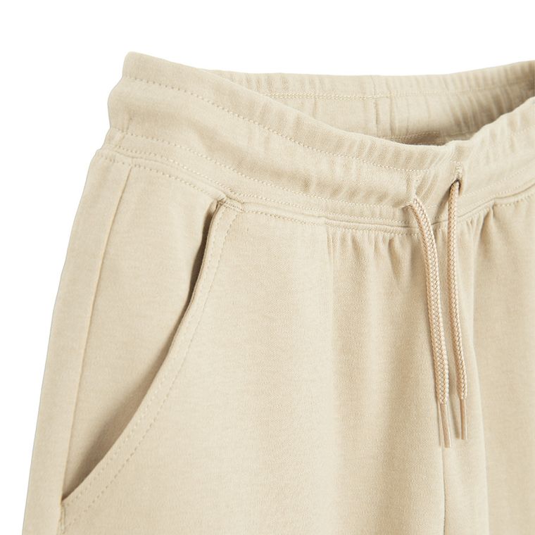 Cool Club, Komplet chłopięcy, T-shirt, Szorty, beżowy