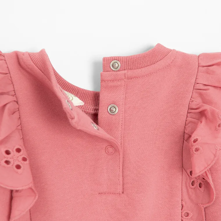 Cool Club, Komplet dziewczęcy, Bluza, Legginsy, ocieplany, różowy