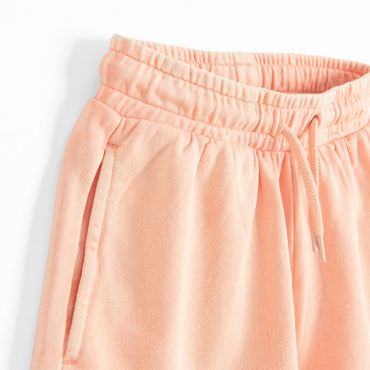 Cool Club, Komplet dziewczęcy, Bluza, Szorty, brzoskwiniowy