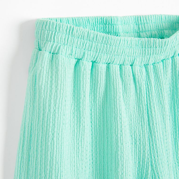 Cool Club, Komplet dziewczęcy, Bluzka bez rękawów, Spodnie materiałowe, wide, turkusowy