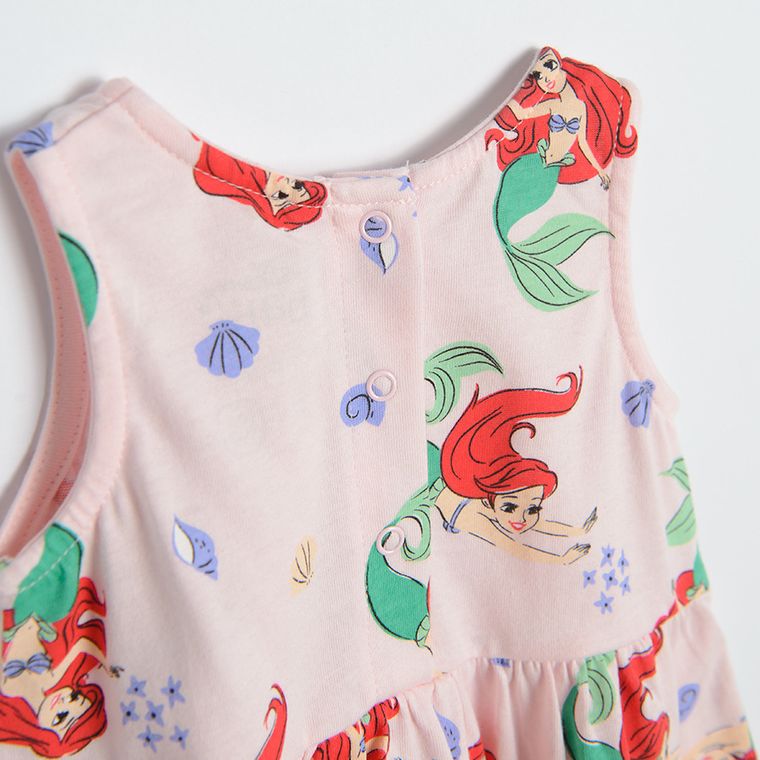 Cool Club, Komplet dziewczęcy, Bluzka bez rękawów, Szorty, różowy, Księżniczki Disneya