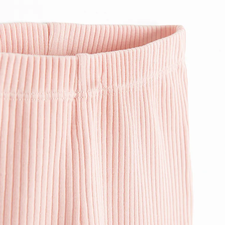 Cool Club, Komplet dziewczęcy, Bluzka muślinowa z długim rękawem, Jegginsy, prążkowane, mix