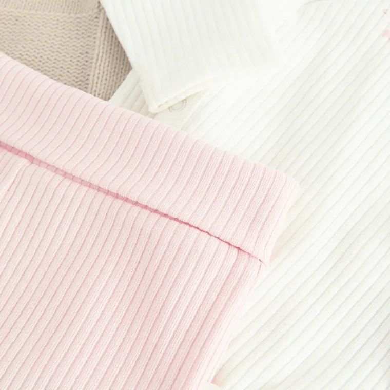 Cool Club, Komplet dziewczęcy, Body z długim rękawem, Półśpiochy, Czapka, mix