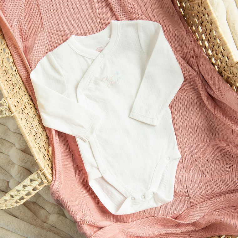 Cool Club, Komplet dziewczęcy, Body z długim rękawem, Półśpiochy, Kaftanik, biały