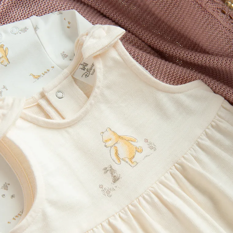 Cool Club, Komplet dziewczęcy, Body z długim rękawem, Śpiochy, mix, Kubuś Puchatek