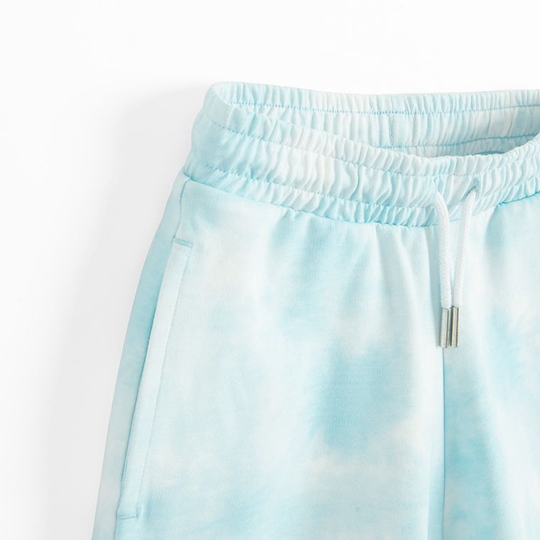 Cool Club, Komplet dziewczęcy, T-shirt, crop top, Szorty, niebieski