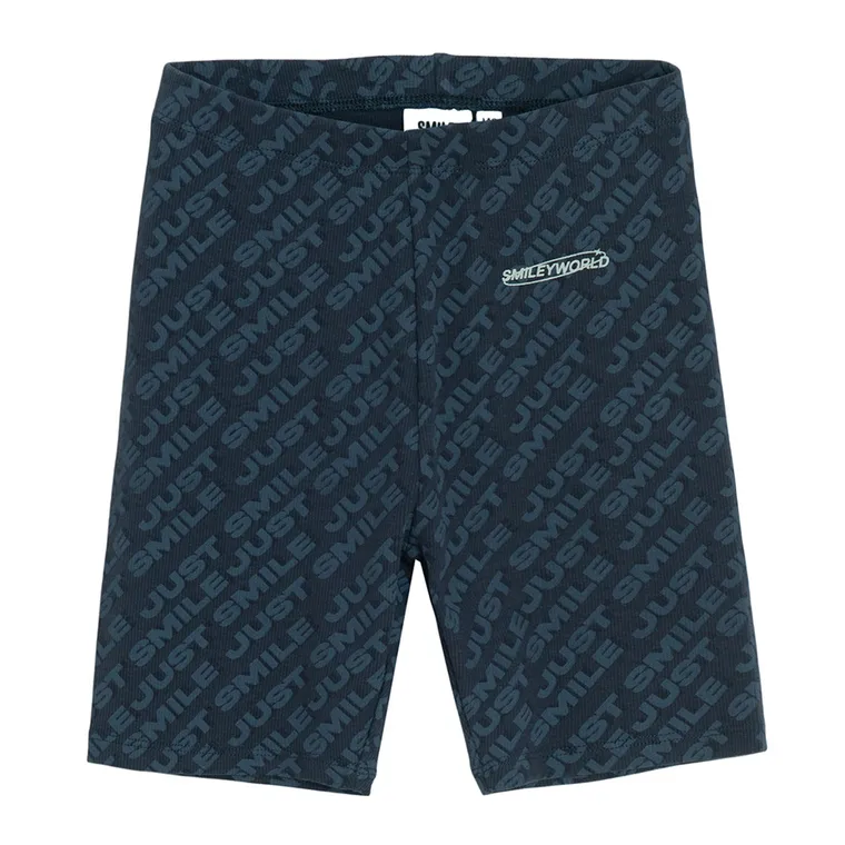 Cool Club, Komplet dziewczęcy, T-shirt, Legginsy, kolarki, prążkowany, czarny, SmileyWorld