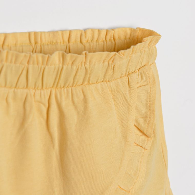 Cool Club, Komplet dziewczęcy, T-shirt, Szorty, biało-żółty