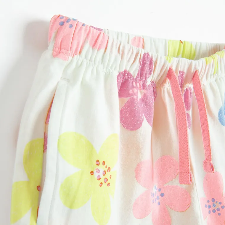 Cool Club, Komplet dziewczęcy, T-shirt, Szorty, biały