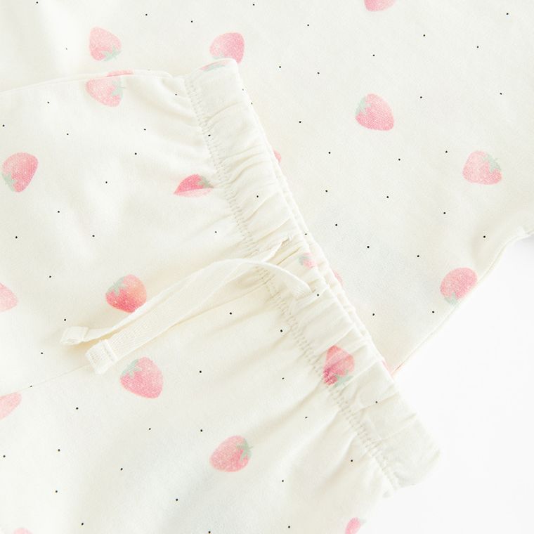 Cool Club, Komplet dziewczęcy, T-shirt, Szorty, ecru