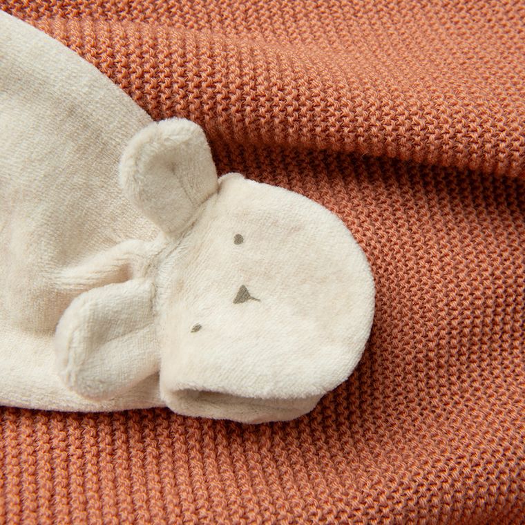 Cool Club, Komplet niemowlęcy, Bluza, Półśpiochy, welurowy, beżowy