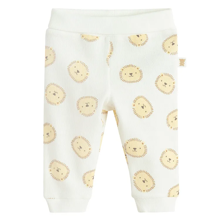 Cool Club, Komplet niemowlęcy, Body z długim rękawem, Półśpiochy, prążkowany, biały