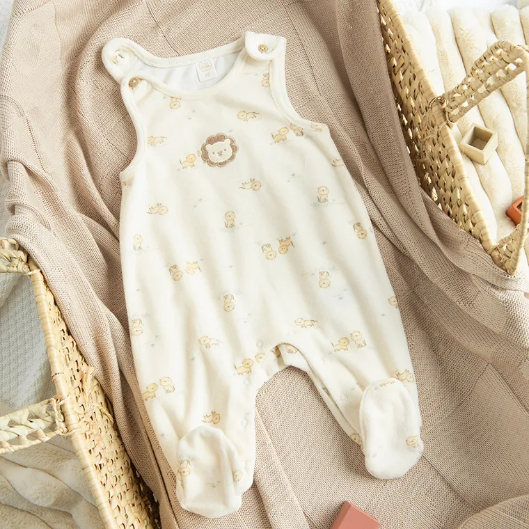 Cool Club, Komplet niemowlęcy, Body z długim rękawem, Śpiochy, welurowe, mix