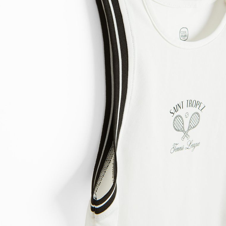 Cool Club, Komplet tenisowy dziewczęcy, Top, Spódnica z szortami, mix