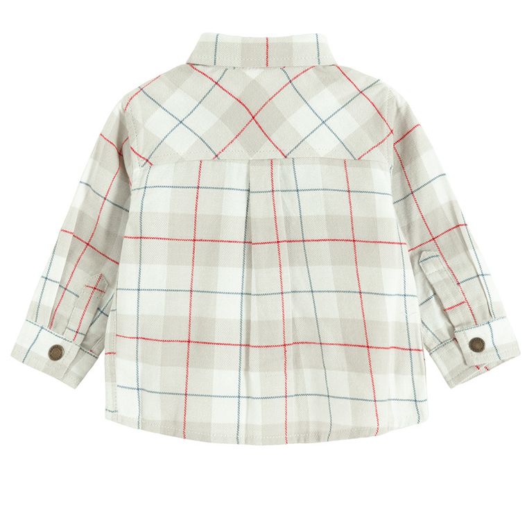 Cool Club, Koszula chłopięca z długim rękawem, beżowa