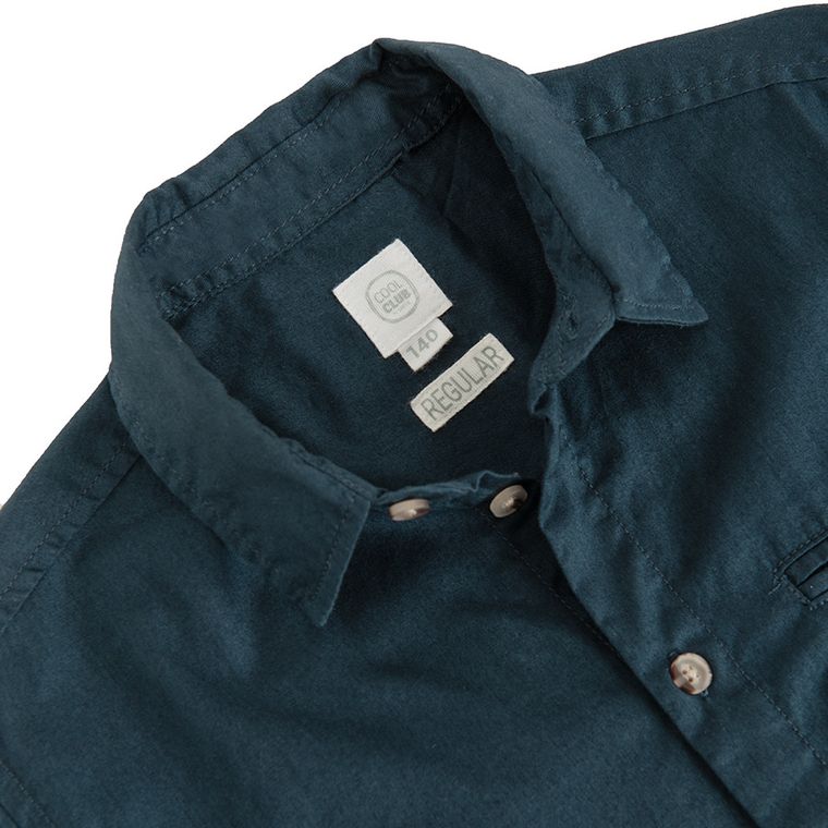 Cool Club, Koszula chłopięca z długim rękawem, granatowa