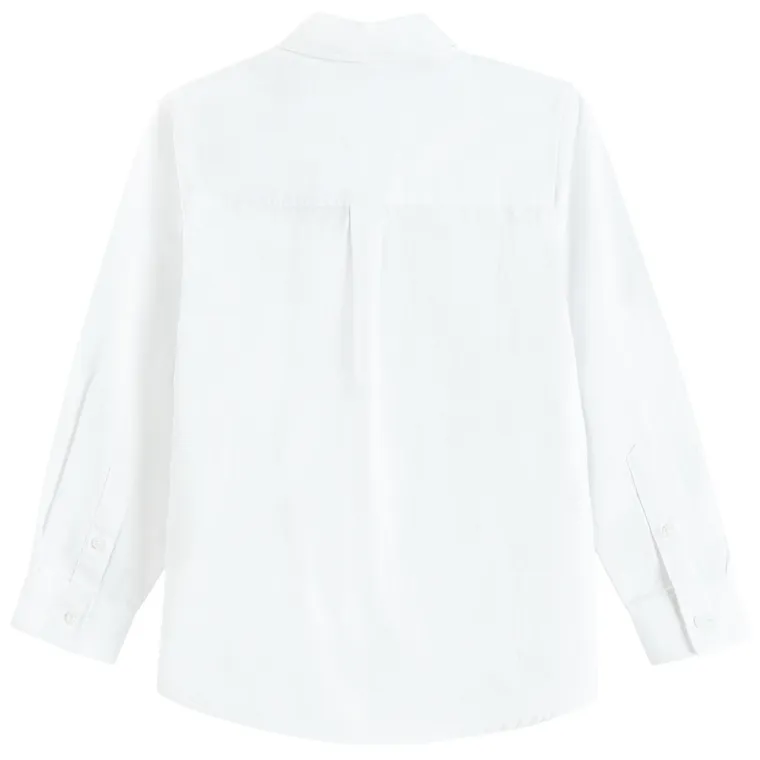 Cool Club, Koszula chłopięca z długim rękawem, regular, biała