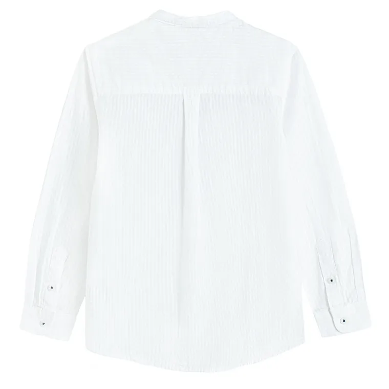 Cool Club, Koszula chłopięca z długim rękawem, regular, biała