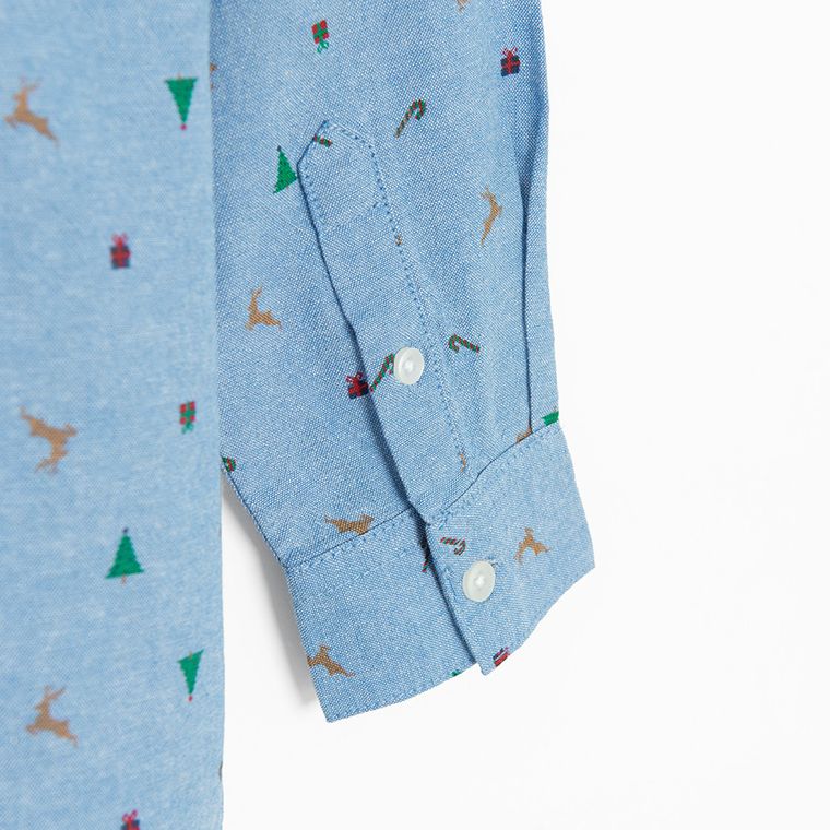 Cool Club, Koszula chłopięca z długim rękawem, regular, niebieska